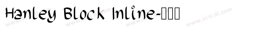 Hanley Block Inline字体转换